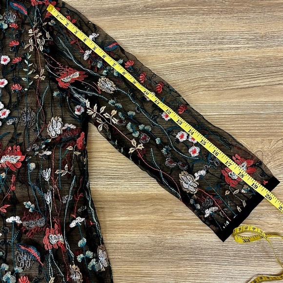 Ruff Hewn Embroidered Floral Cardigan - Size Large - Picture 6 of 8